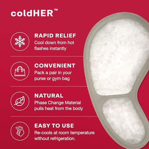 Joylux coldHER Cooling Bra Inserts | for Relief from Hot Moments | Midlife Care