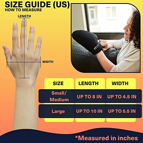 Relief Genius Cold Therapy Socks & Hand Ice Pack Cooling Gloves for Chemotherapy Neuropathy, Chemo Care Package for Women and Men, Large