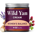 Wild Yam Cream for Hormone Balance, Herbal Menopause & PMS Support, 4 Oz.