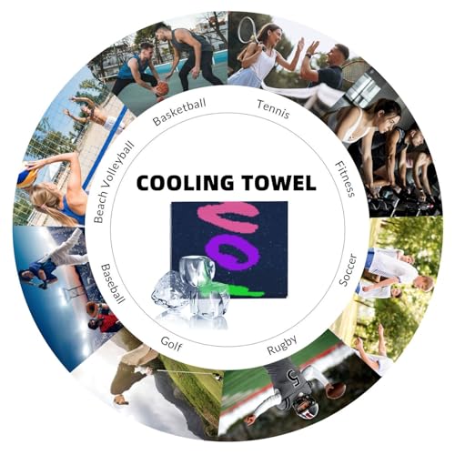 Custom 1-100 Pack Cold Exercise Towel, Personalized Design Photo Logo Soft Cooling Towel for Neck and Face Customized Instant Gym Towel Workout Towel for Yoga Golf Camping Running More Activities