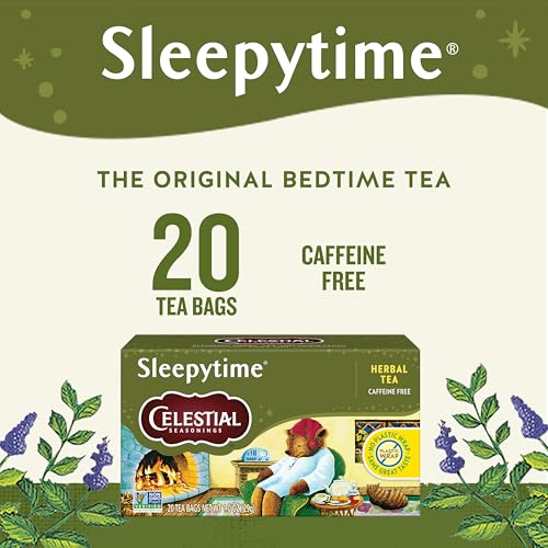 Celestial Seasonings Sleepytime Bitki Çayı, Kafeinsiz, 20 Poşet Çay Kutusu (6'lı Paket)