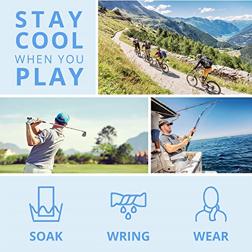 FROGG TOGGS Chilly Pad Pro Soft Cooling Towels for Face and Neck, 33"x10.5" | Chemical-free microfiber towel, instant long-lasting cooling relief, for pool, beach, basketball, golf, camping, fitness