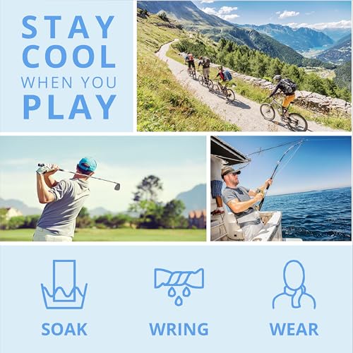FROGG TOGGS Chilly Pro Magnetic Cooling Sport Towel, Blue
