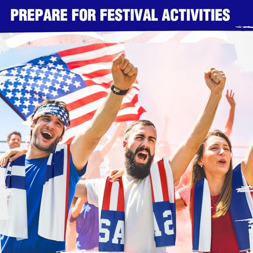 Fanfanwin 30 Pack Flag Day 250 Years Cooling Towels Bulk American Flag Chilly Towels for Neck Face 40 x 12 Inch Cool Breathable Soft Ice Cold Washcloth for Sports Running Gym Yoga Workout