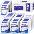 25 Pack Instant Ice Packs for Injuries, Disposable Instant Cold Pack