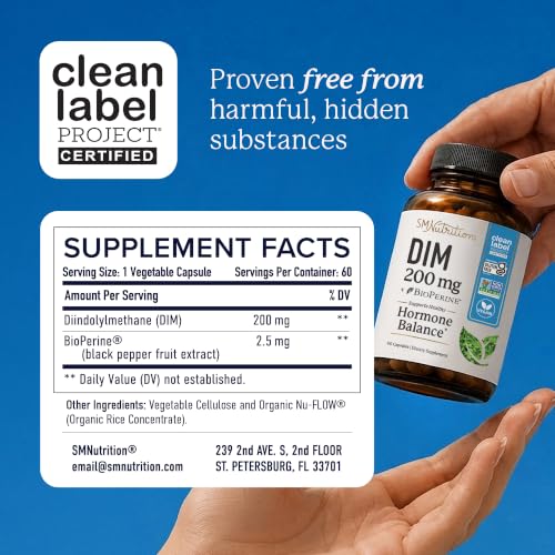 DIM Supplement 200 mg, Estrogen Balance for Women & Men, Doctor-Formulated