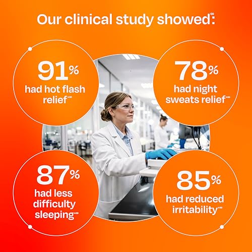 Amberen Menopause Supplement, Multi-Symptom Relief, 30 Day Supply | Clinically Proven, Helps Relieve Hot Flashes, Night Sweats, Mood Swings, Difficulty Sleeping, Fatigue, Drug & Hormone Free