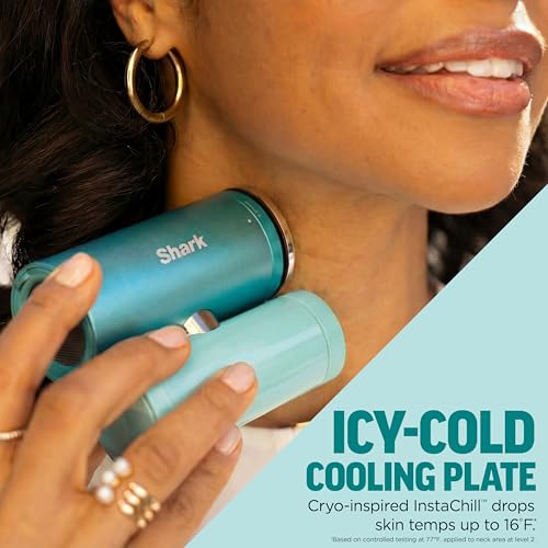 Shark ChillPill 3-in-1 Fan, Mist and Cooling Plate, Haze, FA022LV | 3-in-1 Cooling System, Handheld or Wearable, Drops Skin Temp up to 16°, Indoor + Outdoor Dry-Touch Mist, 10 Speeds
