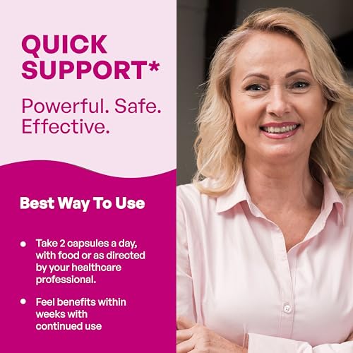 Menopause Support Supplements for Women, Black Cohosh Ashwagandha 60 Count | Vitamins D3, B6, B12, Magnesium, Dong Quai, Chaste Tree Berry, Gluten-Free Capsules, Made In USA Supplement By Sandhu's