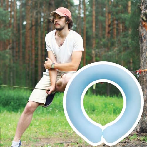2 Pcs Wearable Wrist Cooling Tubes, PCM Phase Change Bracelet & Ring, Instant Ice Wristband for Summer Outdoor Sports, Hiking & Work (Pink)