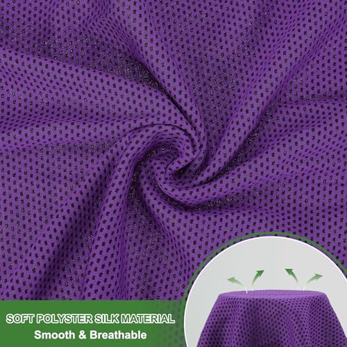 PATIKIL Cooling Towel 40"x12", 4 Pcs Ice Towel for Neck and Face, Soft Breathable Chilly Sweat Absorbing for Yoga Sports Camping Fitness Running Golf, Purple