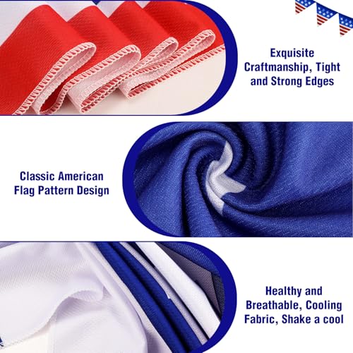 Fanfanwin 30 Pack Flag Day 250 Years Cooling Towels Bulk American Flag Chilly Towels for Neck Face 40 x 12 Inch Cool Breathable Soft Ice Cold Washcloth for Sports Running Gym Yoga Workout