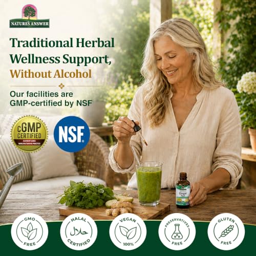 Nature's Answer Red Clover | Provides Menopause Support | Alcohol-Free, Gluten-Free, Kosher Certified & No Preservatives 1oz