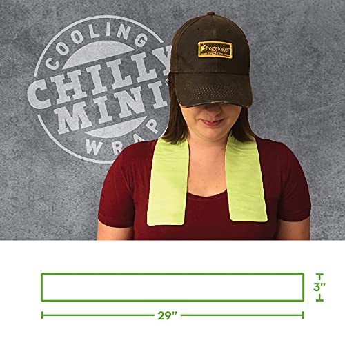 FROGG TOGGS Chilly Mini Cooling Neck Towel, 6 Pack | Evaporative technology continues cooling for hours, reusable design, machine washable