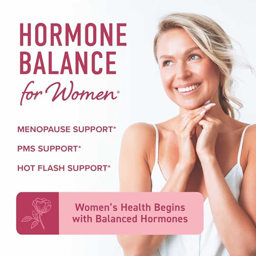 Hormone Balance Liquid Drops with Black Cohosh & Stinging Nettle, Vegan | With Red Raspberry Leaf Chasteberry & More, Menopause Hot Flash & PMS Menstrual Herbal Support Tincture, USDA Organic, 2oz