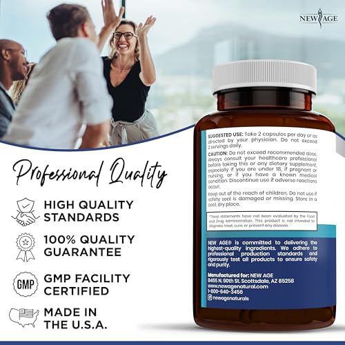 NEW AGE Pro Optimize Probiotics for Women, Menopause, Digestive Health - Support for Bloating, Hot Flashes, Joint Support, Night Sweats - Gut Health & Metabolism - Dong Quai (60 (Pack of 1))