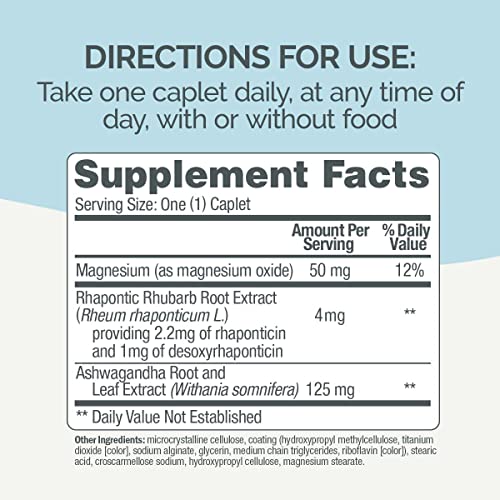 Estroven Complete + Ashwagandha Menopause Supplement for Women, 60 Count | Multi-Symptom Relief, Hot Flash & Night Sweats*, Perimenopause, Hormone-free, Drug-free Rhapontic Rhubarb, 1 Caplet Daily