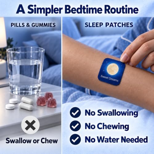 Melatonin Sleep Patches for Adults, 30 Count