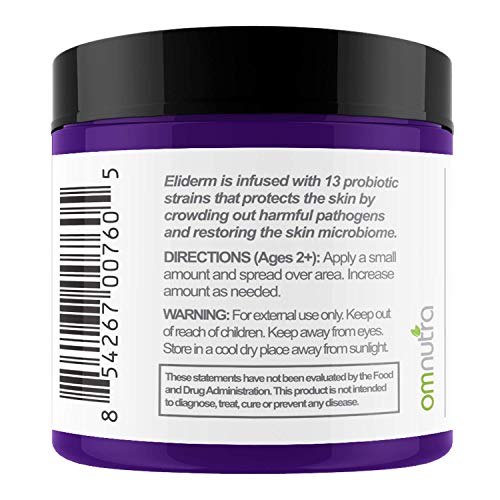 Topical Probiotic Skin Cream - 4OZ Jar 13 Strain Moisturizing Probiotic Lotion Eczema Treatment Psoriasis Treatment for Cystic Acne Probiotic Skin Care Cream Nail Fungus Treatment