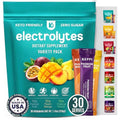 Keppi Electrolytes Powder Packets Tropical Variety 30 Servings – Zero Sugar Hydration Supplement with Potassium, Magnesium, Sodium – Keto, Vegan, Fasting-Friendly, Zero Calorie, Sugar Free