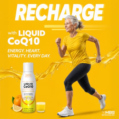 Liquid CoQ10 120mg of Bioavailable Ubiquinone for Superior Absorption. Support Heart, Bone, and Skin Health with a Natural Antioxidant. 35 Servings in a Convenient 17 oz Bottle.