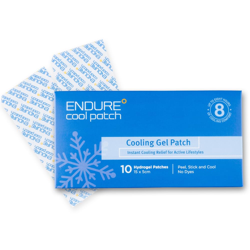 | Cooling Gel Patches for Instant Relief from Heat, Workouts, and Hot Flashes | Long-Lasting, Breathable, Hydrogel Patches for Cooling Comfort | 10 Pack