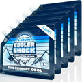 Cooler Shock Reusable Ice Packs for Cooler - Long Lasting Cold Freezer Packs for Coolers and Lunch Boxes - Cooler Ice Packs for Camping Gear, Fishing, Road Trips, Beach Must Haves
