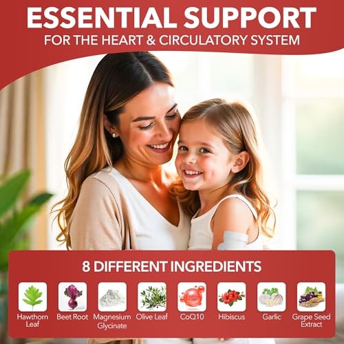 Healthy Heart - Healthy Cholesterol Circulation & Blood Pressure - 60ct