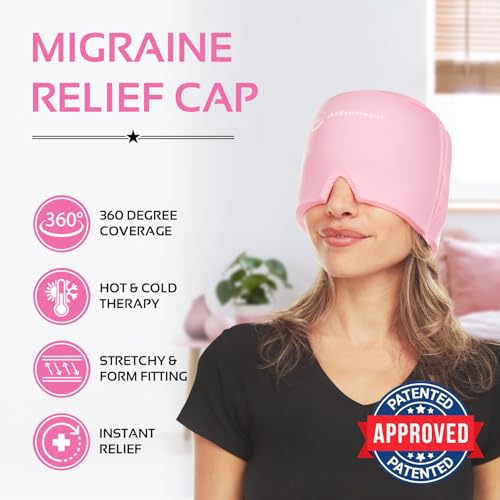 Migraine Relief Cap Ice Head Wrap Headache and Migraine Hat
