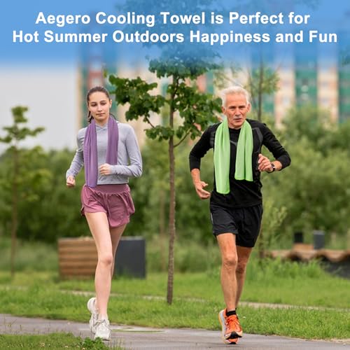 4Pack Cooling Towel 40"x12" Cooling Neck Wraps,Soft Breathable ChillyTowel | IceTowel, Microfiber Towels for Yoga, RunninGym, Camping, Fitness, Workout & More Activities