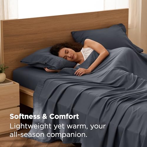 Bedsure Queen Sheet Set - 4 Pieces Soft, Breathable, Cooling Bed Sheets