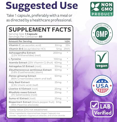 Adrenal System & Cortisol Manager – 60 Capsules (2‑Month Supply)