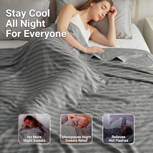 Guohaoi Cooling Blanket for Hot Sleepers and Night Sweats 50"x70" Twin Size