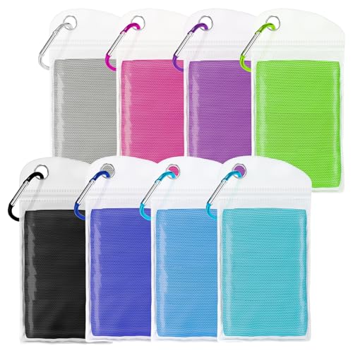 Cooling Towels for Neck and Face 8Pack(40"x12"), Cooling Neck Wraps for Gym | Sweat wicking, Quick dry, Lightweight, Reusable, Absorbent, Cool Towel for Running, Yoga, Workout, Travel, Climbing