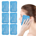 NEWGO Mini Ice Packs, Reusable Cold Gel for Pain Relief, 6 Pack | 4.5”x3.2“, Soothes Face Surgery, Tooth Pain, Tired Eyes, Headaches, Breastfeeding Discomfort, and Kid's Boo Boos