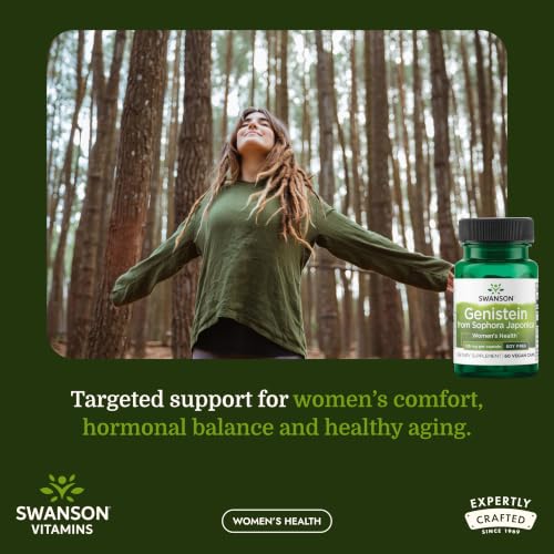 Swanson Soy-Free Genistein Supplement, 125 mg, 60 Vegan Capsules