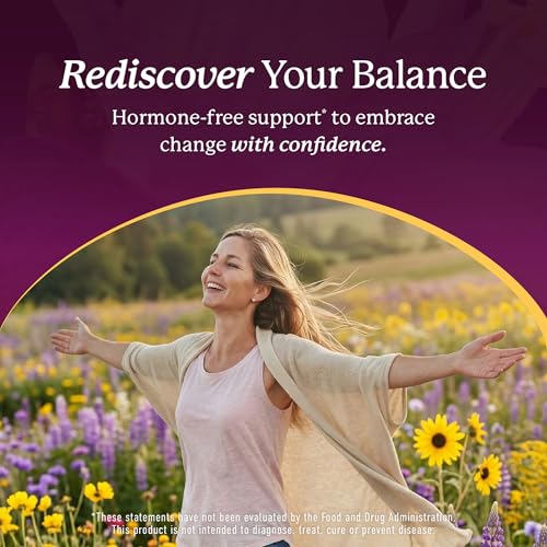 Perimenopause Support for Women Supplement, Hormone Balance, Mood & Sleep | Cycle Regularity & Cooling Support, Black Cohosh Vitex & Saffron, Peri Menopause Supplements for Women, Non-GMO, 60 Capsules