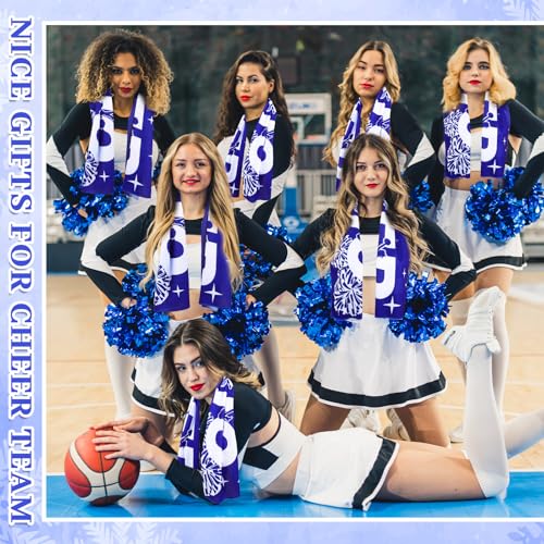18 Pack Cheerleader Cooling Towels Cheer Gifts Bulk Blue Cheerleading Cooling Towels Cheers Sports Gifts Cheer Stuff 40"x12" Breathable Microfiber Quick Dry Cooling Towel for Cheer Team Travel Camping