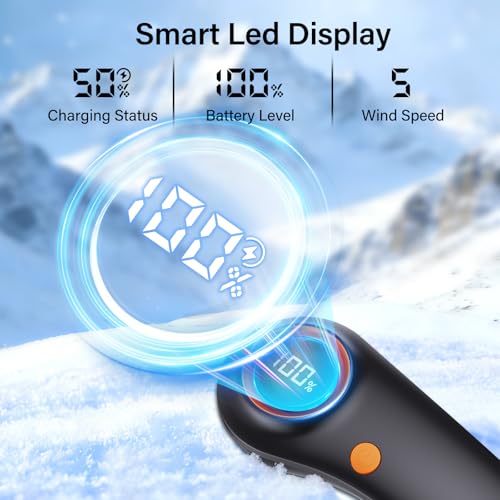 Portable Neck Fan, Neck Fans That Blow Cold Air, 5000mAh 5 Speeds Bladeless Wearable Personal Fan, USB Rechargeable Battery Operated Cooling Neck Fan, Quiet Hands Free Fan for Travel