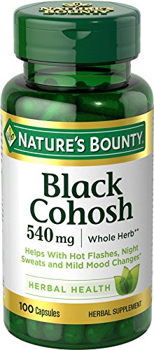 Nature's Bounty Black Cohosh Root Supplement, 540 mg, 100 Capsules
