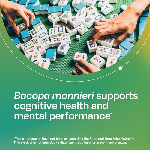 Amberen Find Focus, Menopause Supplement for Women, Clinically Proven Bacopa monnieri supports Mental Clarity, Focus, Cognition, Working Memory & Recall, Hormone & Soy Free, 60 Capsules, 30 Day Supply
