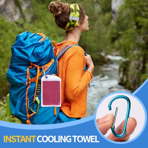 Cooling Towels for Neck and Face, 5 Pack Soft Microfiber Gym Towel（40" X 12", Breathable Cooling Towels for Hot Weather, Gym Yoga Sports Workout Sweat Towels for Men Women Kids (Z)