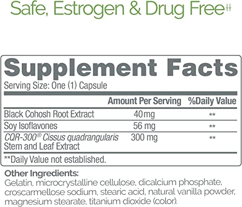 Estroven Weight Management for Menopause Relief Supplement for Women, 60 Ct | Hormone-free Drug-free, Hot Flash & Night Sweat Relief*, Black Cohosh, Perimenopause Pre-menopause Support, 1 Capsule Daily