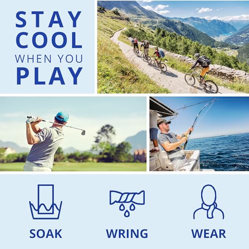 FROGG TOGGS iCOOL PVA Cooling Towel, 26" x 17", Reinforced | Evaporative cooling technology, reusable design, machine washable
