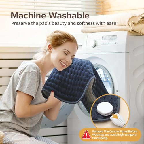 Heating Pad for Back Pain Relief, FSA Eligible HSA,17" x 33" Extra Large Heating Pads for Cramps, Electric Heating Pad with 6 Temperature Controller, Moist & Dry Heat, Auto Shut-Off, Machine Washable