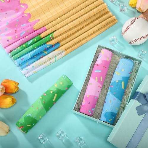 Peryiter 20 Pcs Ice Cream Drip Baseball Cooling Towel 40 x 12 Inch Breathable Ice Towel with Storage Bag Quick Dry Baseball Team Gift Fitness Camping Gym Running Sports Party Favors Coach Gift