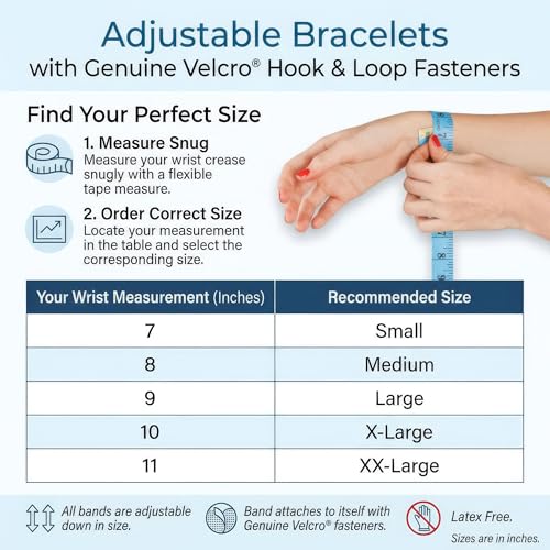 Sleep Wristband – Acupressure Band - Adjustable | Natural Relaxation, Balance, & Sleeplessness, Latex-Free, Bedtime Calm, Stress Relief