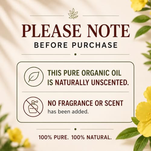 LILIVITE Evening Primrose Oil, Cold Pressed, Unrefined, USA Grown, 4 fl oz