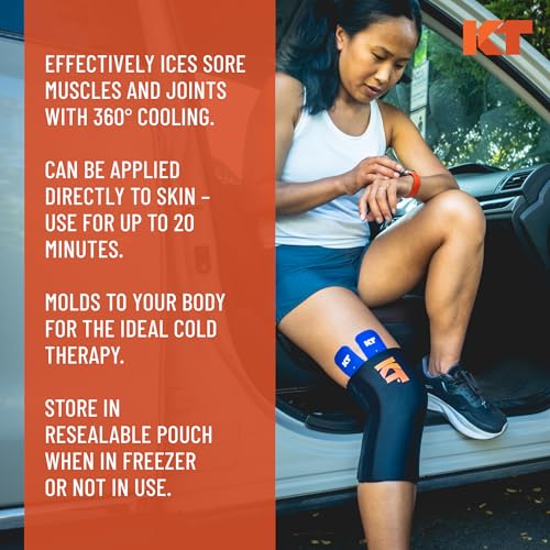 KT Health, Size XS/S, Ice Sleeve and Universal Bag, Direct 360 Degree Cooling and Compression