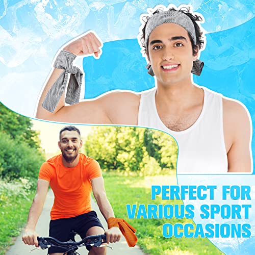 Maitys 80 Pcs Cooling Towel Bulk 32 x 12 Inch Microfiber Ice Towel Cold Soft Breathable Sport Towels for Neck and Face Chilly Sweat Towels for Hot Weather Athletes Gym Yoga Workout (Multicolor)